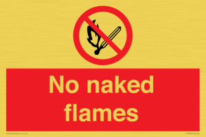 No naked flames